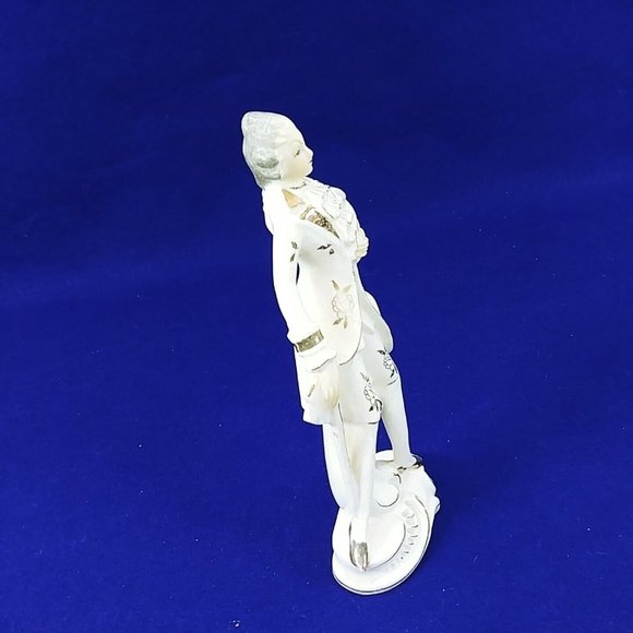 Figurine Victorian Male Porcelain Gold Details Handpainted Tilso Japan 8.5"H - Picture 6 of 10